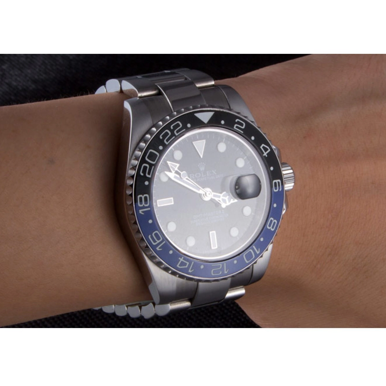Aaa replica II GMT BLACK BEZEL 621393 rl431 Rolex 2013 MASTER BLUE 0619